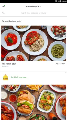 Uber Eats android App screenshot 0